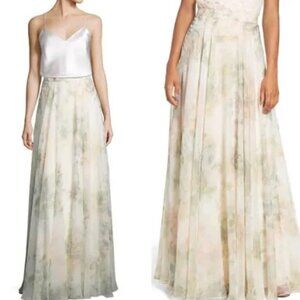 Anthropologie Jenny Yoo Women's Hampton Print Skirt